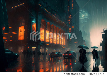 city, night, neon 102431714