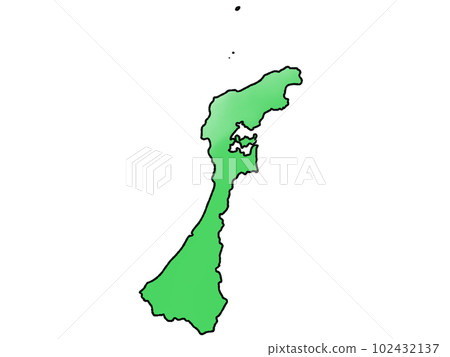 略鬆的石川縣地圖 略鬆的石川縣地圖 102432137
