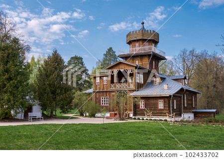 Zdravnevo, Vitebsk region, Belarus. The place near the Western Dvina River, where the painter Ilya Repin lived and rested in the summer. 102433702