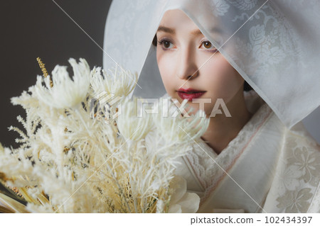 Bride pure white cotton hat Bride pure white cotton hat 102434397