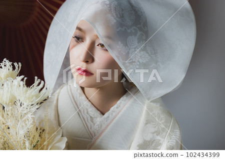 新娘純白棉帽 新娘純白棉帽 102434399