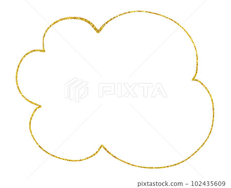 Ashirai hand-painted speech bubble lame gold Ashirai hand-painted speech bubble lame gold 102435609