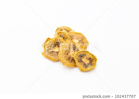 Dried fruit kiwi white background Dried fruit kiwi white background 102437707