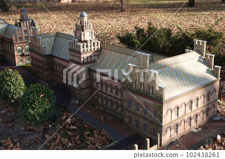 Kyiv, Ukraine November 11, 2021: the building of the National Chernivtsi University named after Yuriy Fedkovich in the city of Chernivtsi - Museum of Miniatures Kyiv Kyiv, Ukraine November 11, 2021: the building of the National Chernivtsi University named after Yuriy Fedkovich in the city of Chernivtsi - Museum of Miniatures Kyiv 102438261