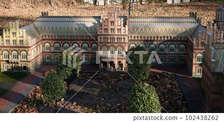 Kyiv, Ukraine November 11, 2021: the building of the National Chernivtsi University named after Yuriy Fedkovich in the city of Chernivtsi - Museum of Miniatures Kyiv Kyiv, Ukraine November 11, 2021: the building of the National Chernivtsi University named after Yuriy Fedkovich in the city of Chernivtsi - Museum of Miniatures Kyiv 102438262