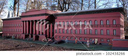 Kyiv, Ukraine November 11, 2021: building of the State institution Kyiv National Taras Shevchenko University in the city of Kyiv - museum of miniatures Kyiv, Ukraine November 11, 2021: building of the State institution Kyiv National Taras Shevchenko University in the city of Kyiv - museum of miniatures 102438266