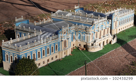 Kyiv, Ukraine November 11, 2021: Mariinsky Palace - Museum of Miniatures in Kyiv Kyiv, Ukraine November 11, 2021: Mariinsky Palace - Museum of Miniatures in Kyiv 102438299