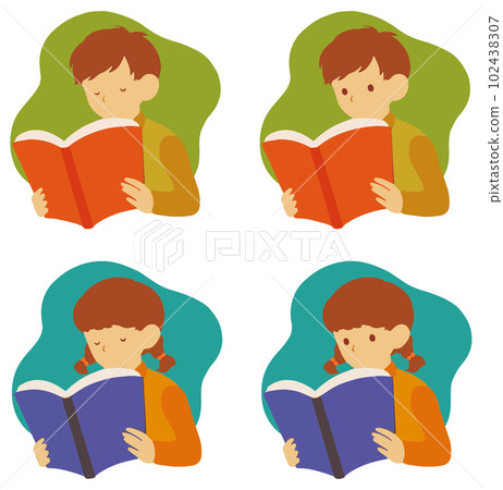 Single color children reading and studying color background color available Single color children reading and studying color background color available 102438307