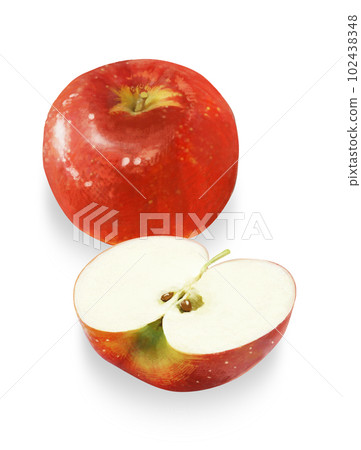 真實觸摸蘋果插畫 102438348