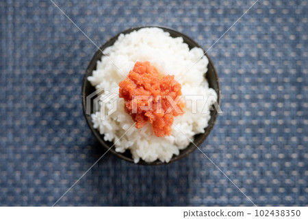 Large serving of mentaiko rice 102438350