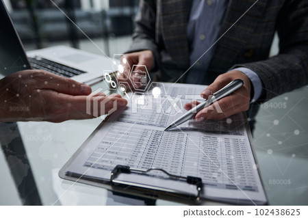 completing a business company personal information checklist form. 102438625