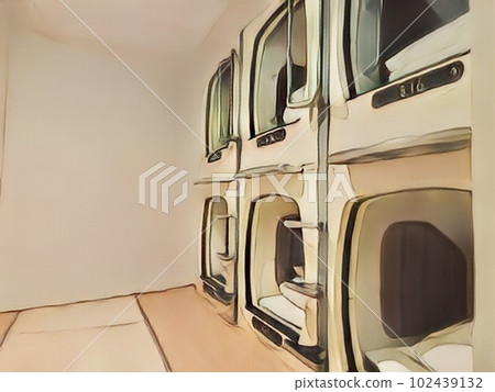 Japan's unique culture Capsule hotel Japan's unique culture Capsule hotel 102439132