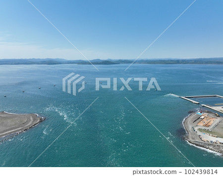 【鳥瞰圖】佐呂間湖第一湖口上方 102439814