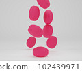 3d render, group of medicine pills tablets and capsules on blue background with copy space, medicine concepts, pharmaceutical concepts. 102439971