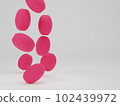 3d render, group of medicine pills tablets and capsules on blue background with copy space, medicine concepts, pharmaceutical concepts. 102439972