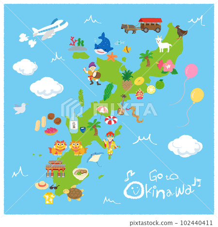 Okinawa sightseeing map 102440411