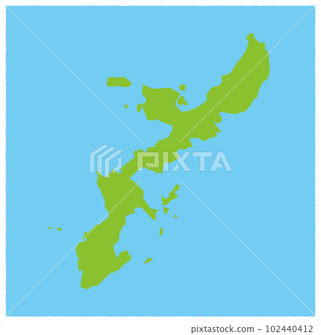 cute map of okinawa 102440412