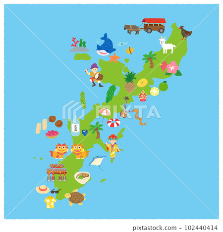 Okinawa sightseeing map Okinawa sightseeing map 102440414