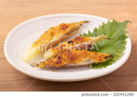 Miso grilled Japanese ginger 102441266