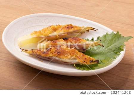 Miso grilled Japanese ginger 102441268