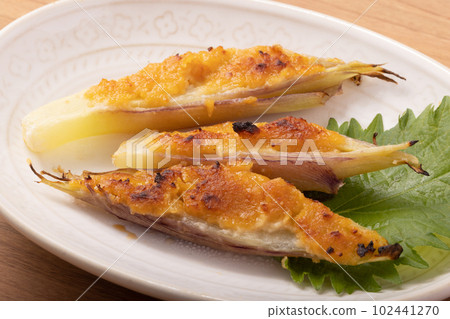 Miso grilled Japanese ginger 102441270