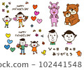 Father's Day Mother's Day Color illustration 102441548