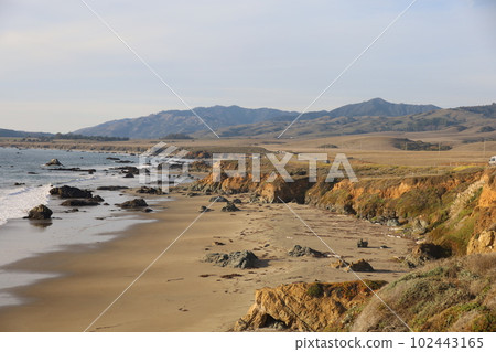 San Simeon Beach and ocean 102443165