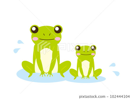 水坑上的兩隻青蛙 102444104