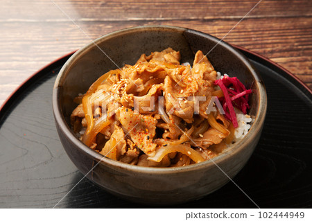 Pork belly stamina bowl Pork belly stamina bowl 102444949