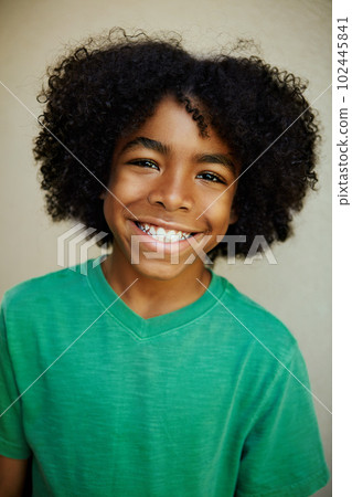 Ive got the biggest smile there is. Studio portrait of a young boy giving you a big smile. Ive got the biggest smile there is. Studio portrait of a young boy giving you a big smile. 102445841