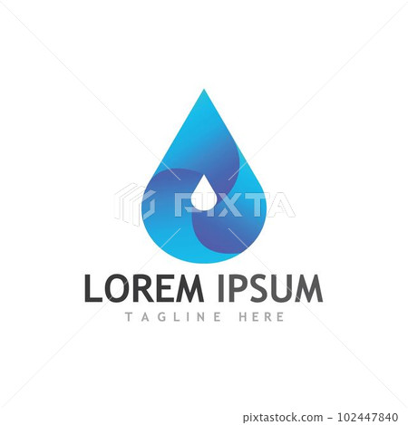 Water drop Logo Template vector Water drop Logo Template vector 102447840