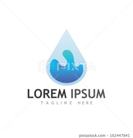Water drop Logo Template vector Water drop Logo Template vector 102447841