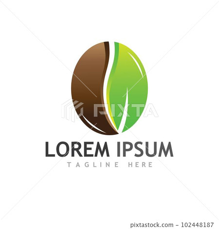 coffee bean icon vector coffee bean icon vector 102448187