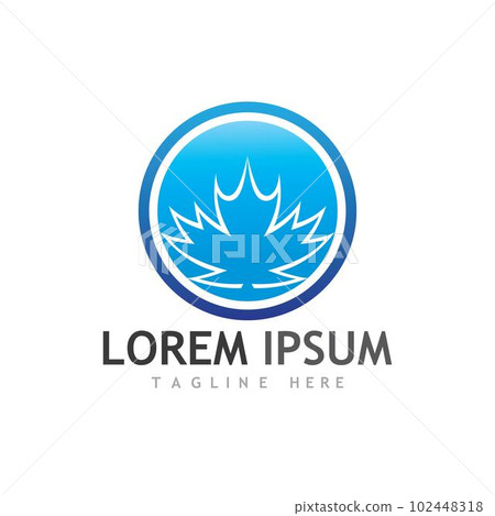 Maple leaf vector illustration 102448318