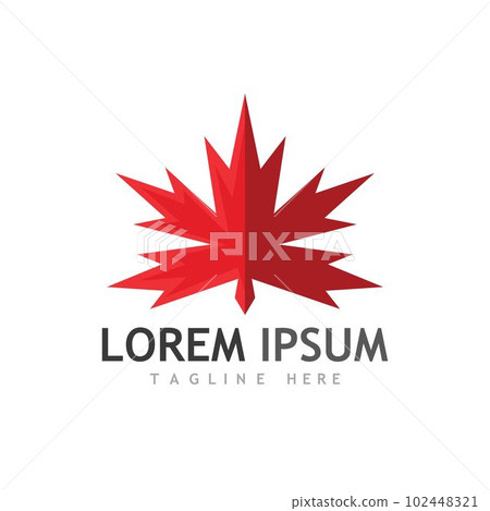 Maple leaf vector illustration 102448321