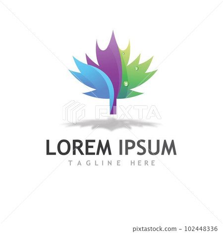 Maple leaf vector illustration 102448336