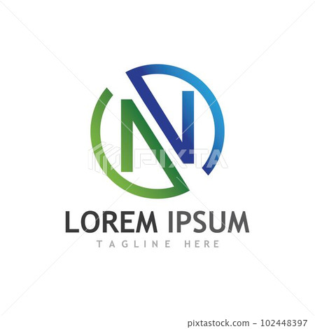 N Letter Logo Template 102448397