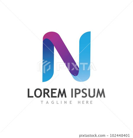 N Letter Logo Template 102448401