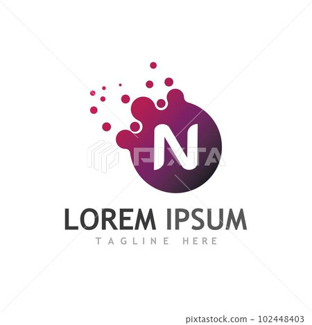 N Letter Logo Template 102448403