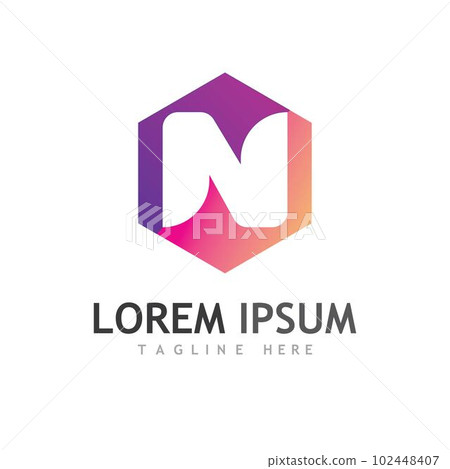 N Letter Logo Template 102448407