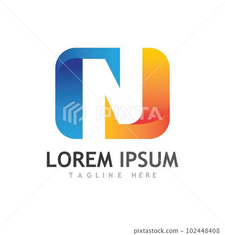 N Letter Logo Template 102448408