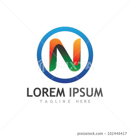 N Letter Logo Template N Letter Logo Template 102448417