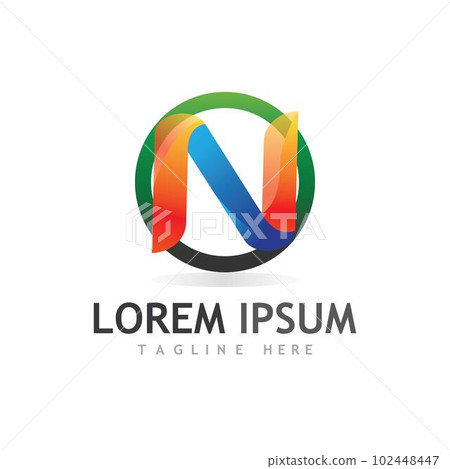N Letter Logo Template N Letter Logo Template 102448447