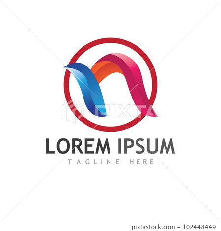 N Letter Logo Template N Letter Logo Template 102448449