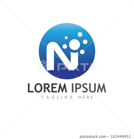 N Letter Logo Template N Letter Logo Template 102448451