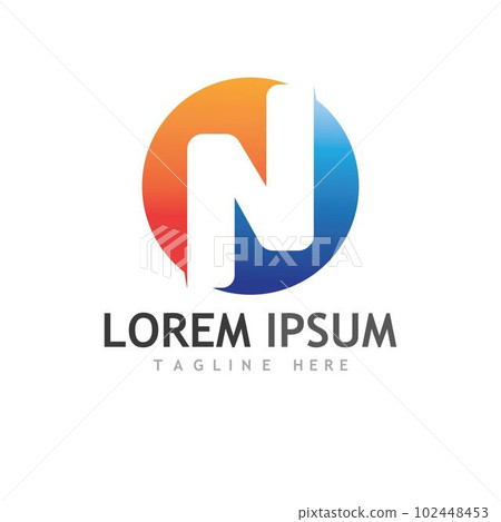 N Letter Logo Template N Letter Logo Template 102448453