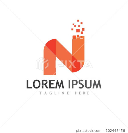 N Letter Logo Template N Letter Logo Template 102448456