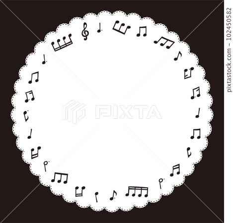 音符的圓框 音符的圓框 102450582