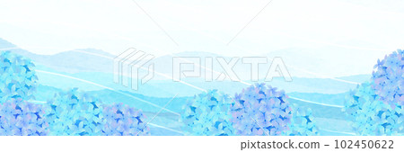 Hydrangea rainy season flower background Hydrangea rainy season flower background 102450622