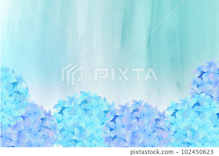 Hydrangea rainy season flower background Hydrangea rainy season flower background 102450623